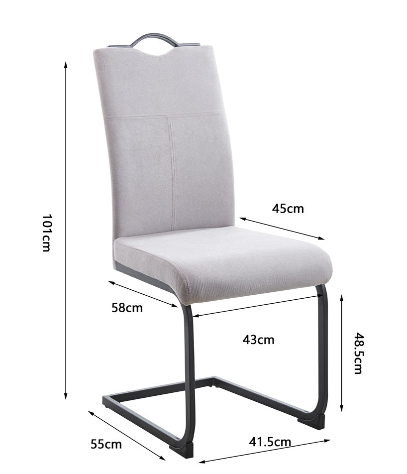 Essstühle 2er Set Stoffstühle – Höchster Sitzkomfort und elegantes Design - Möbelmeister M&M