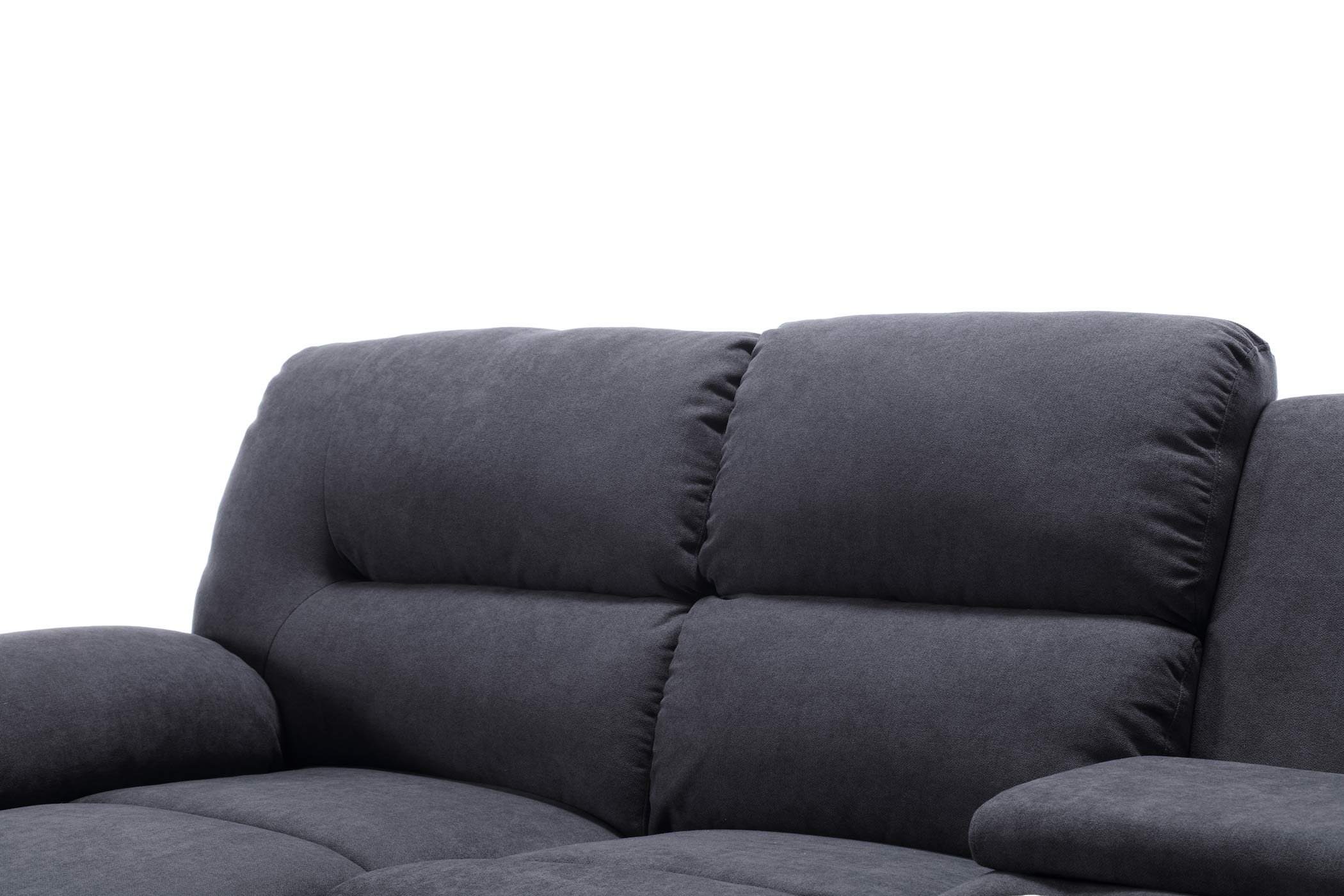 Moderne Ecksofa Couch mit Chaiselongue in Dunkel-Blau | Komfort und Stil für Ihr Wohnzimmer - Möbelmeister M&M