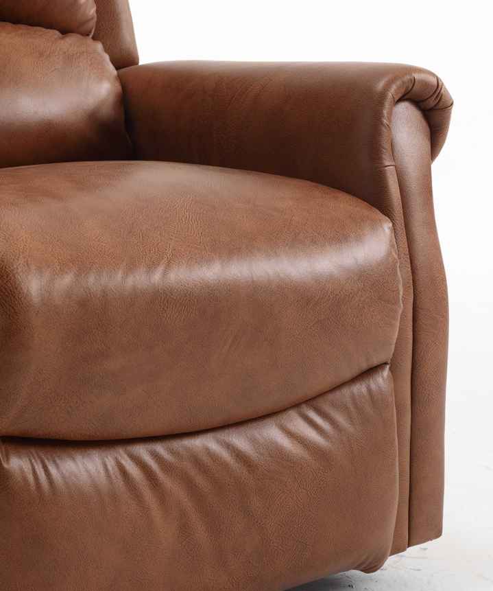 Exklusiver Chesterfield Relax Sessel mit Schlaffunktion – Eleganter Ledersessel in Braun - Möbelmeister M&M