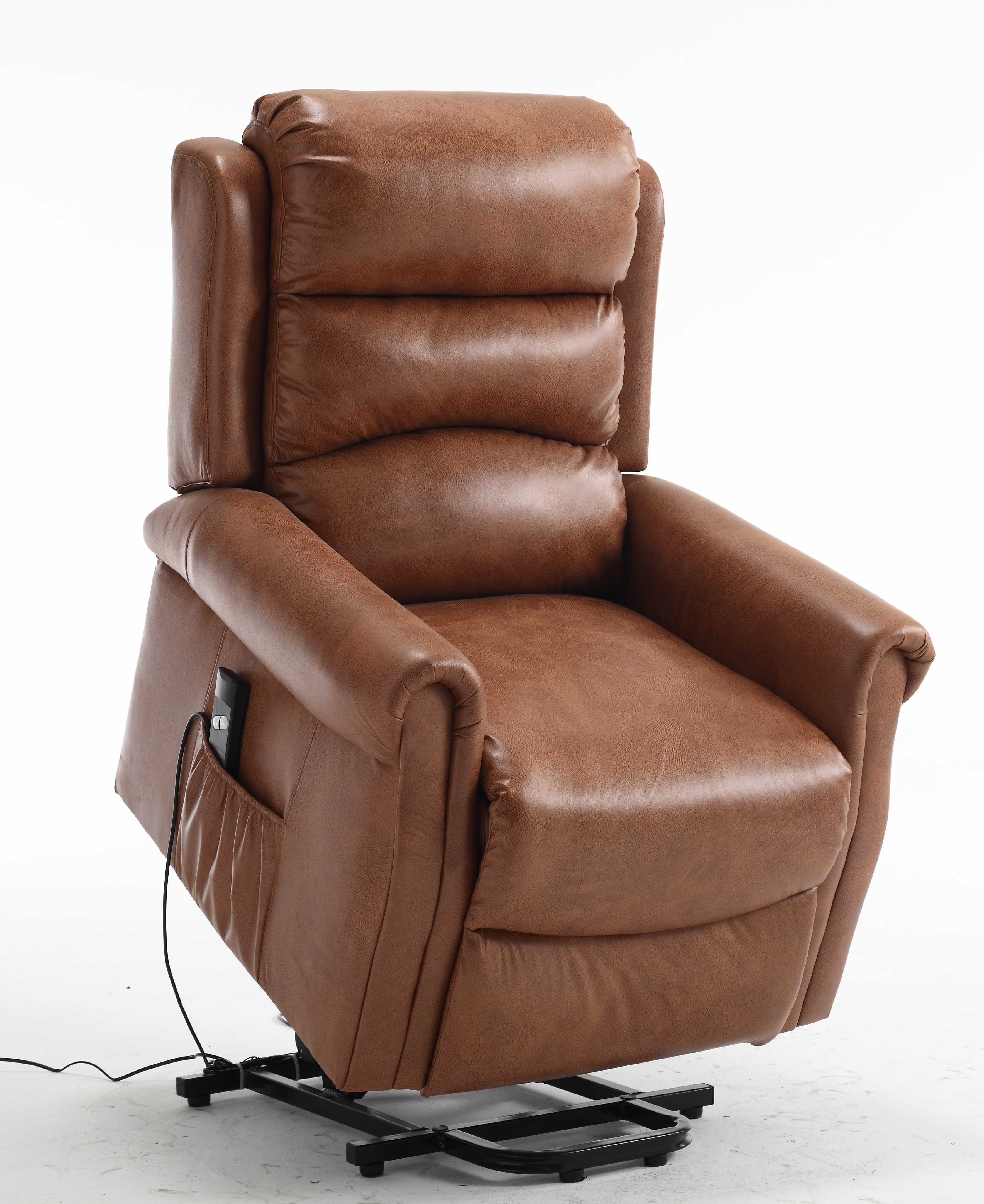 Exklusiver Chesterfield Relax Sessel mit Schlaffunktion – Eleganter Ledersessel in Braun - Möbelmeister M&M