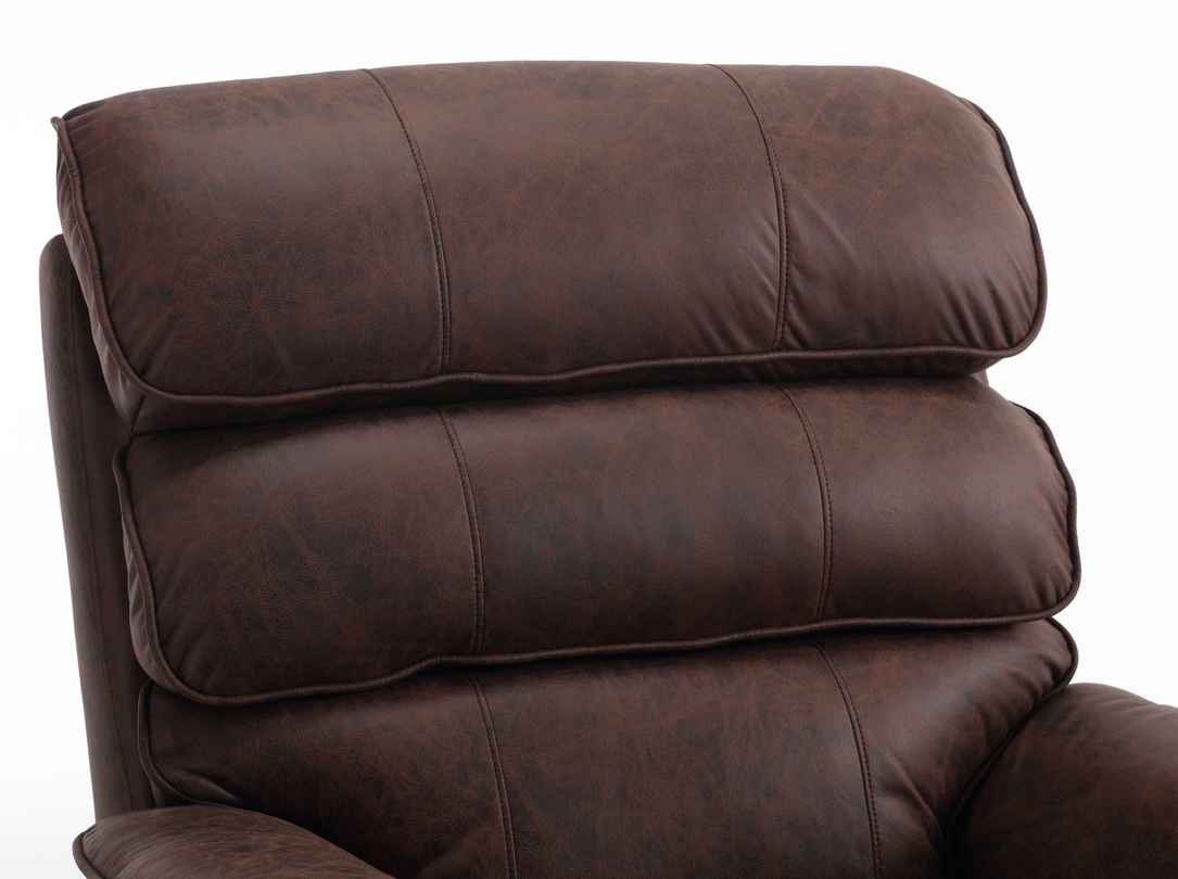 Relax Sessel mit Schlaffunktion und Chesterfield-Design, Braun - Möbelmeister M&M