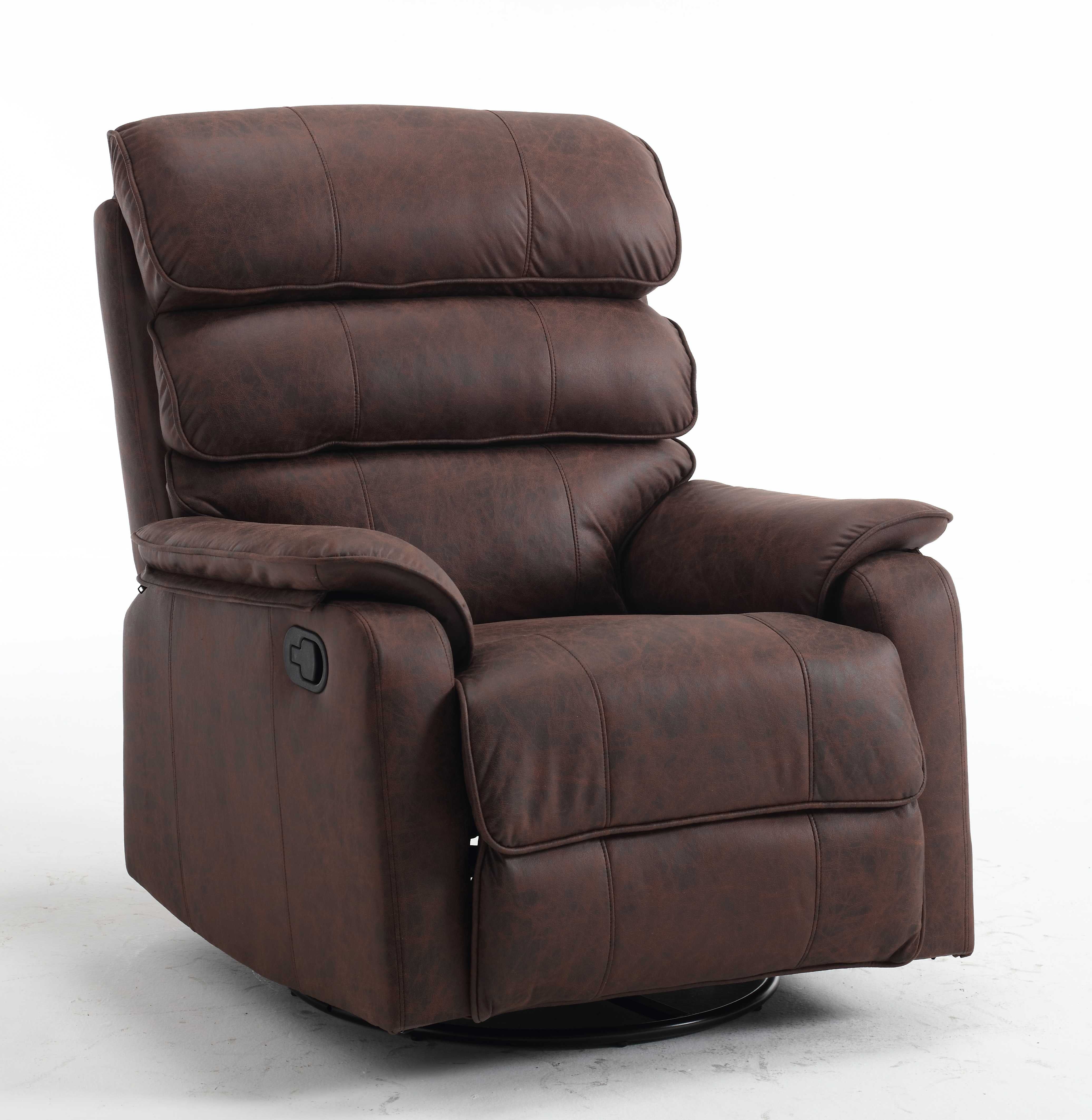 Relax Sessel mit Schlaffunktion und Chesterfield-Design, Braun - Möbelmeister M&M