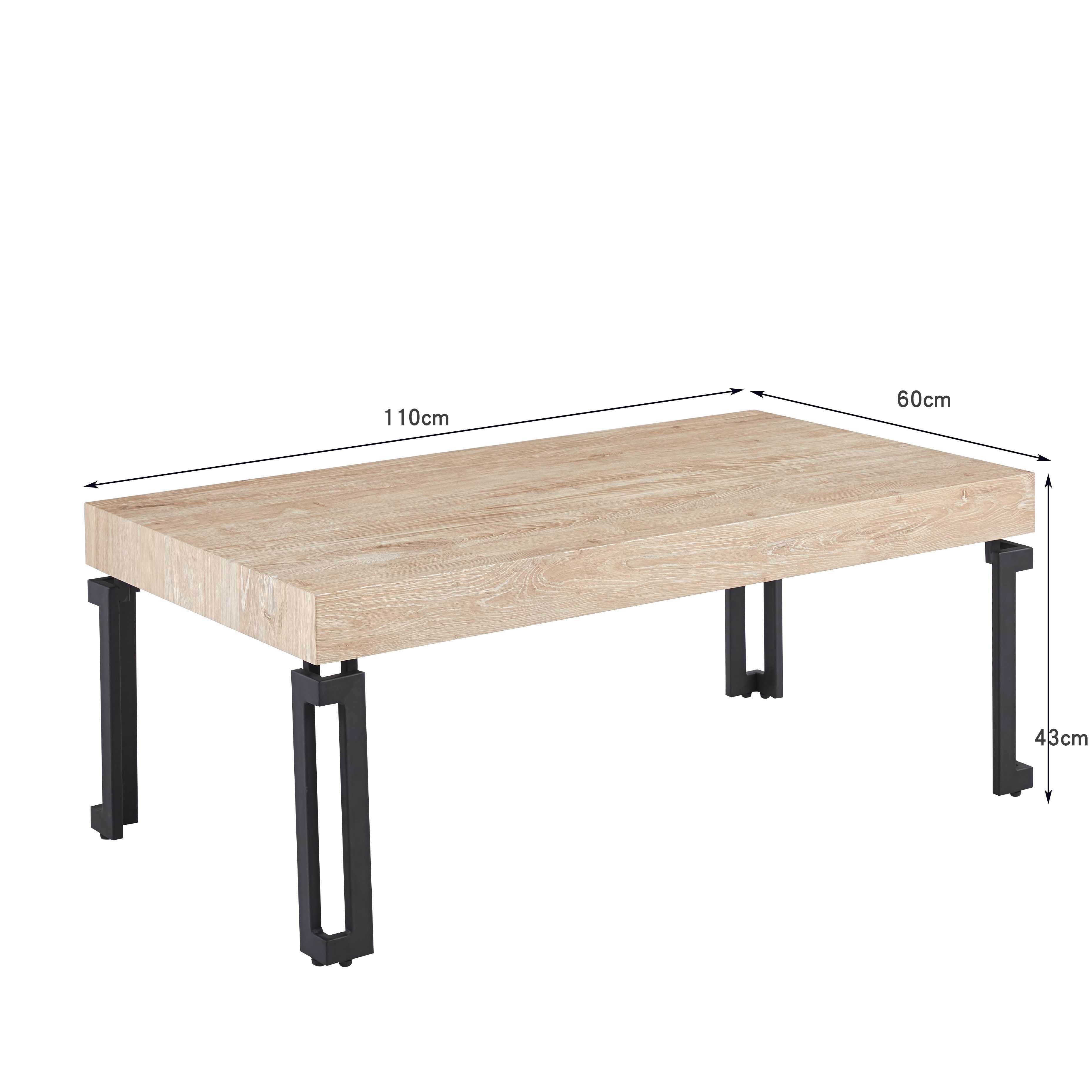 Moderner Couchtisch aus Marmor, Metall und Holz – 110x60x42.5cm - Möbelmeister M&M