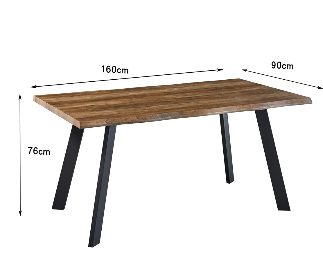 Esstisch aus Holz Eiche - 160 cm, stabil und zeitlos - Möbelmeister M&M