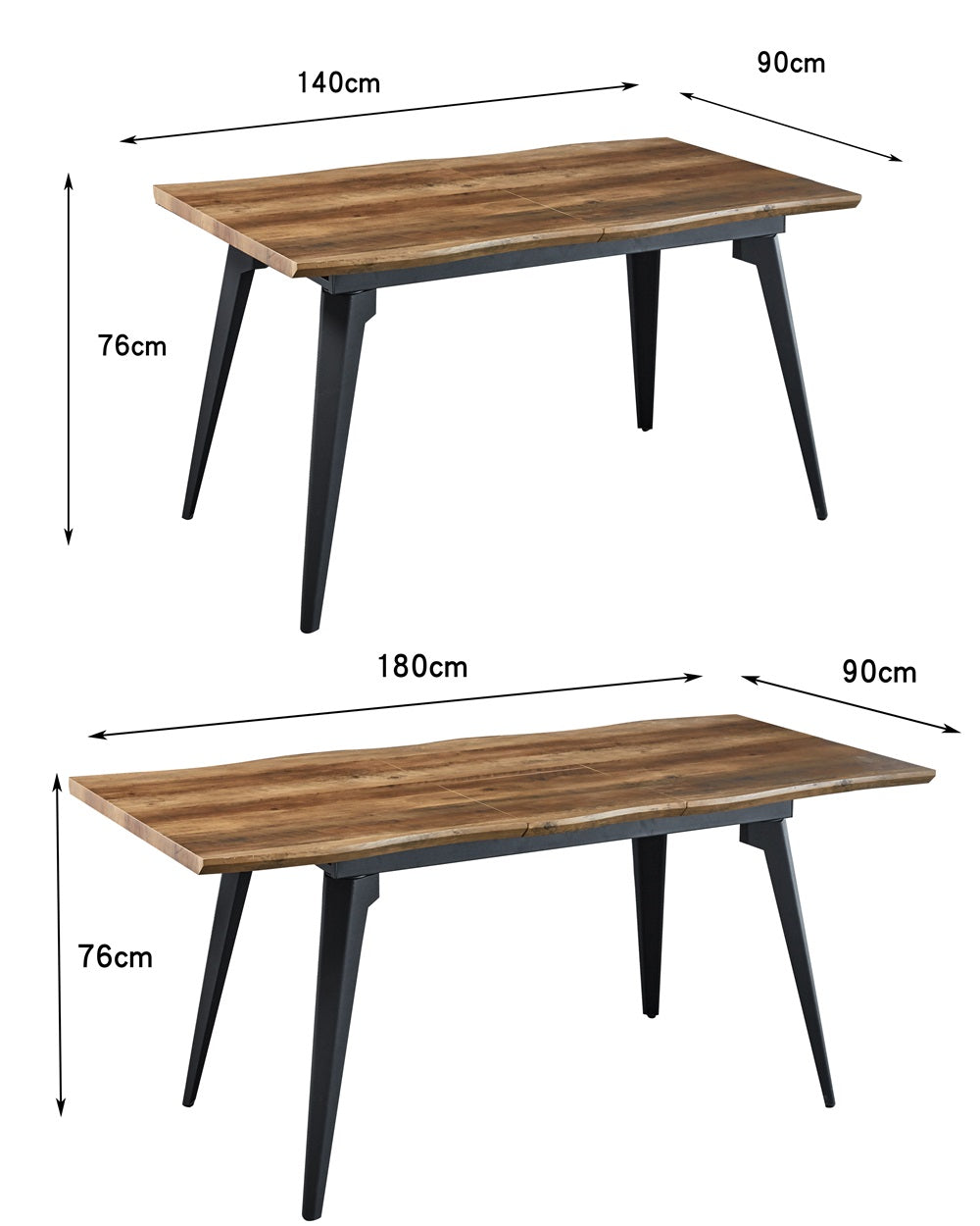 Esstisch aus Holz - 180cm in verschiedenen Farben - Möbelmeister M&M