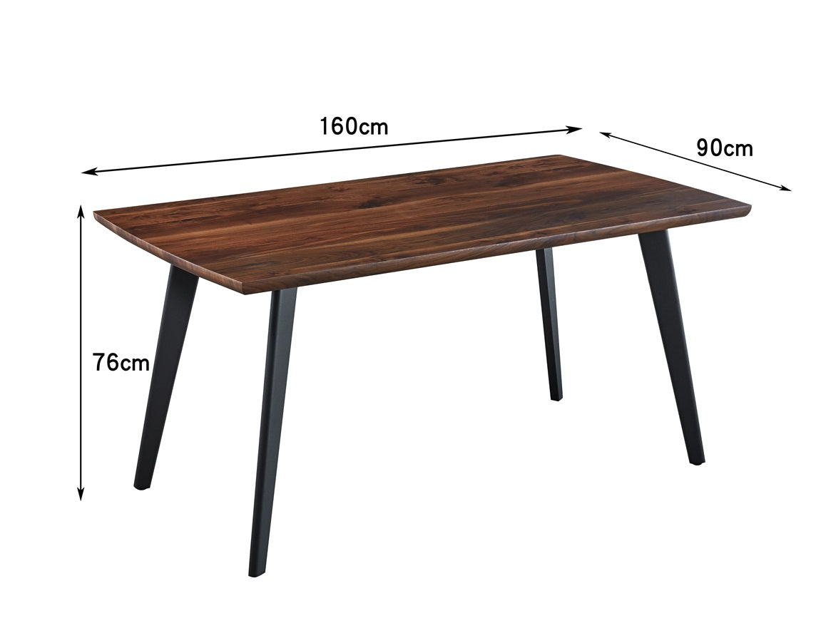 Moderner 160 cm langer Esstisch aus Holz und Metall - Rustikaler Charme - Möbelmeister M&M