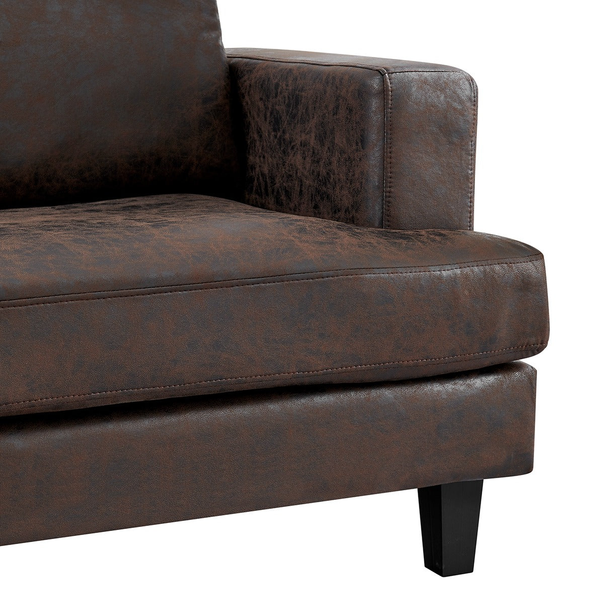 Luxuriöses 3-teiliges Sofa Set in Braun – Sofa, Loveseat und Sessel im modernen Design - Möbelmeister M&M